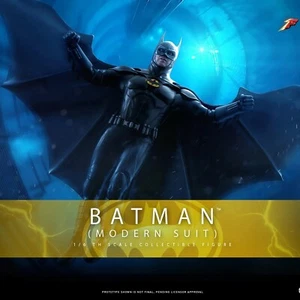 1/6 The Flash 2023 Keaton Batman Modern Batsuit Figure Hot Toys 912377 MMS712 - Picture 1 of 8