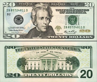 USA Federal Reserve Note 20 Dollars 2006, UNC, B2 (NEW YORK), Prefix IB - Image 1 of 3