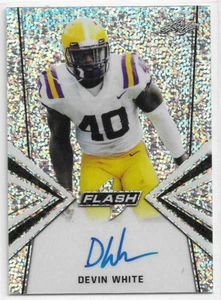 Autógrafo a tarjeta Devin White 2019 Leaf Flash automático novato Prizm radiocontrol Sp Buccaneers - Imagen 1 de 1