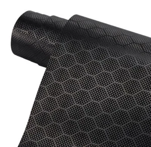 Black Honeycomb Fiber Sticker Vinyl Wrap Decal Film Molding Trim Car Accessories - Imagen 1 de 12