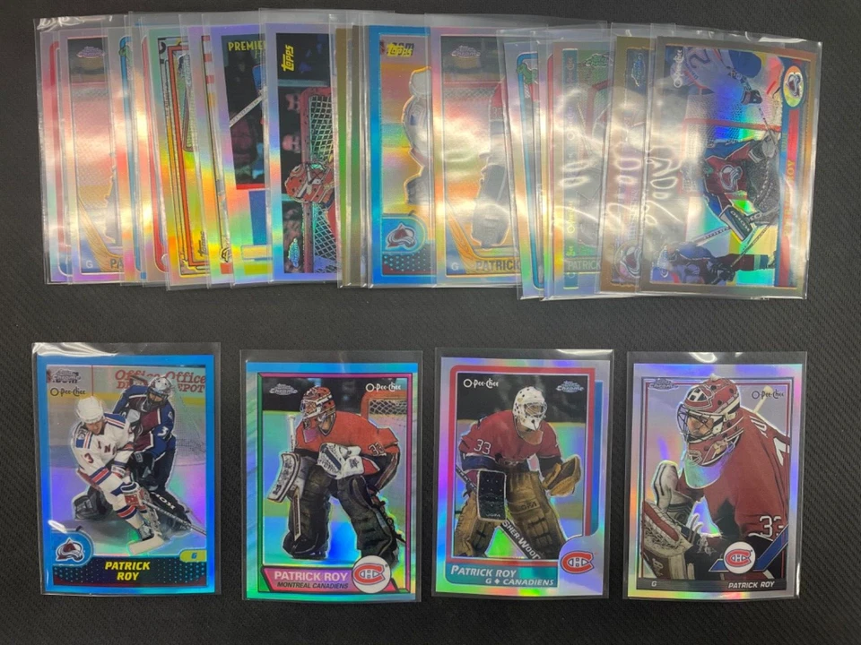 2002/03 Topps Chrome Patrick Roy Reprint Refractor Set (Missing card #24 of #25) - Image 1 of 1