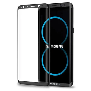 CURVED CLEAR Full Cover Temper Glass Screen Protector For SAMSUNG GALAXY S8 USA - Picture 1 of 8