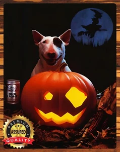 Luz Spuds Mackenzie Bud - Halloween - Letrero de metal 11 x 14 - Imagen 1 de 3