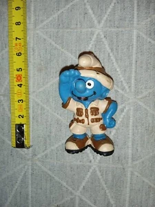 Figurine PVC SCHLEICH - smurf SCHTROUMPF - 20475 safari - PEYO 2000 - Picture 1 of 2