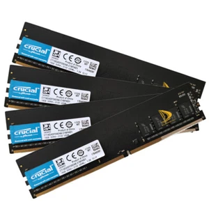 Crucial 4x 16GB 1RX8 PC4-2133P DDR4 17000MHz 288Pin UDIMM Desktop Memory RAM - Picture 1 of 8