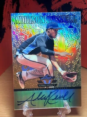 2012 Leaf Valiant - Orange #VA-AR1 Addison Russell /99 (AU, RC) - Image 1 of 3