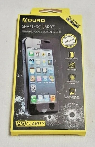 Aduro Shattercuardz закаленное стекло HD ясность экрана для iPhone 5/5с/5C/SE - Изображение 1 из 4