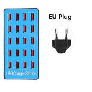 20 Port USB Hub Multi Level Schutz USB Ladestation Multi Port Ladegerät für iPad - Bild 1 von 5