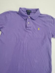 Polo By Ralph Lauren Youth Short Sleeve Polo Shirt, Blue, Large 14-16
