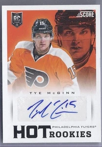 2013-2014 Score Hockey Tye McGinn Philadelophia Flyers Hot Rookie Autograph card - Picture 1 of 2