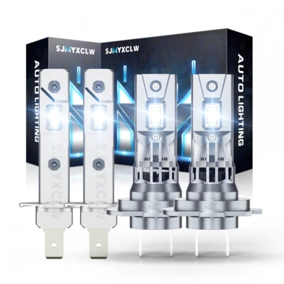 For Mercedes-Benz C230 1997-2000 6000K White LED Headlights High/Low Beam Bulbs - Image 1 of 4