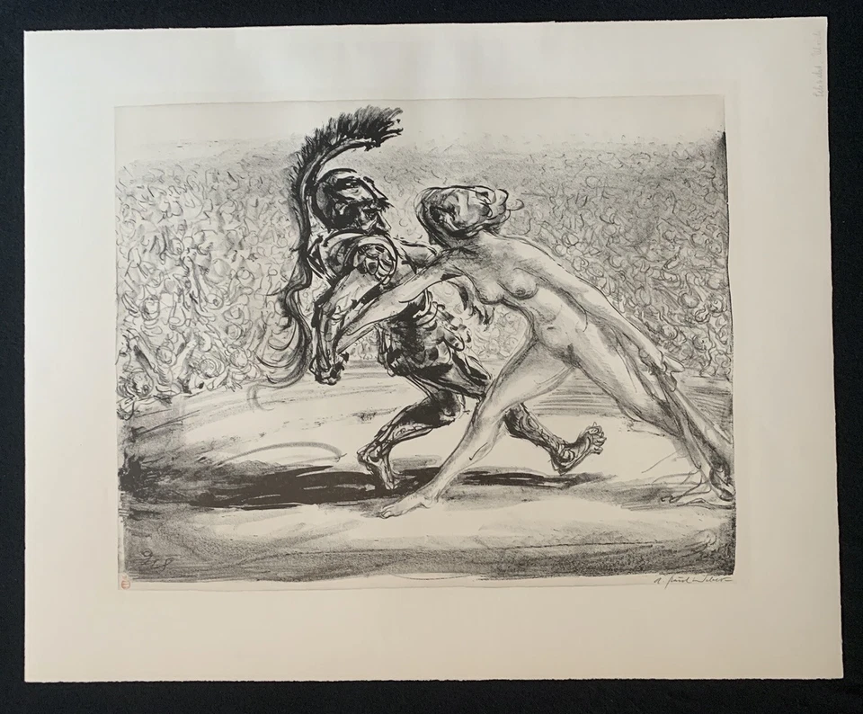 A. Paul Weber, Mars und Venus, Lithographie, 1953, handsigniert - Bild 1 von 1