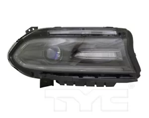 TYC Right Side Halogen Headlight For Dodge Charger w/ LED DRL 2016-2019 Models - Picture 1 of 3