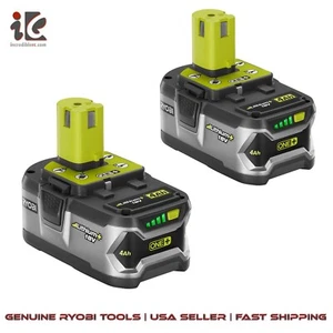 Ryobi P122 P108 Lithium Battery 18V 18 Volt One+ High Capacity 4Ah  W/Fuel Gauge - Picture 1 of 3
