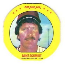 MIKE SCHMIDT Phillies ~ 1987 Our Own Tea Disc ~ FREE SHIPPING