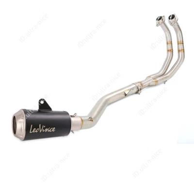 For Honda CBR500R CB500F/X 2013-2025 Exhaust System Header Pipe Black Muffler - Image 1 of 4