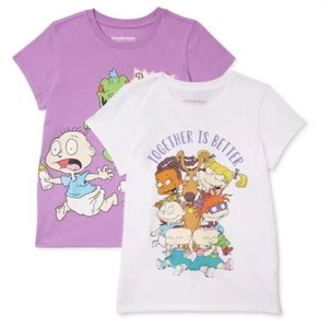Nickelodeon Girls Rugrats 2 Graphic Crew Neck T-Shirt Size 6/6x New With Tag - Picture 1 of 4