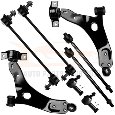 8x Front Lower Control Arms Tie Rods Suspension Kit For 2006-2007 Ford Focus Foto 1 de 4