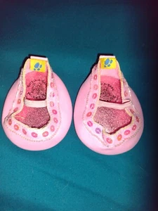 Build A Bear Workshop BAB Pink Sequins Trimmed Leatherette Dress Shoes - Picture 1 of 3