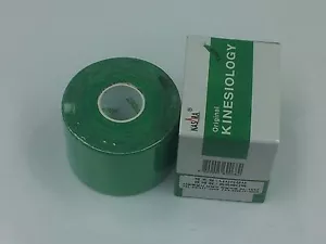 Nastro NASARA Kinesiologia Elastico Terapeutico Span Tex 2"" X 20"" sportivo 1 rotolo verde - Foto 1 di 8