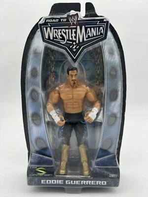 2005 Jakks Pacific WWE Road To Wrestle Mania  22 Eddie Guerrero Series 1 Figure - Image 1 of 4