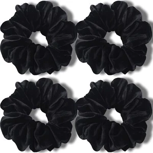 IVARYSS Extra Large Scrunchies for Women's Thick Hair, Premium Velvet Soft Jumbo
