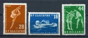 33423) BULGARIA 1958 MNH** Students’ Games 3v Scott - Afbeelding 1 van 1