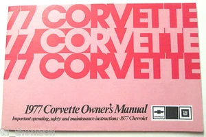 GM 1977 Chevy Corvette Owner's Manual (o) #460220B - Picture 1 of 2