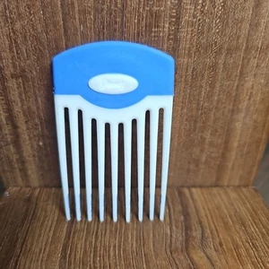 Pettine vintage Goody Hair Pick Lift manico antiscivolo retrò anni 80 90 blu viola - Foto 1 di 2