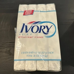 Ivory Bar Soap 4.5oz Bath Shower Wash Set Of 8 SEALED NEW NOS Vintage 1996 - Picture 1 of 3