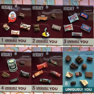 Crocs Handmade jibbitz 5pc Hershey Chocolate Mars Bar Kinder Crunch shoe charm - Picture 1 of 28