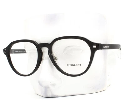 Burberry Eyeglasses Glasses Archie BE 2368F 3001 Polished Black w/case 52-19-145 - Image 1 of 4