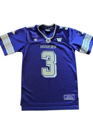 Washington Huskies UW Youth M 12-14 Football Jersey Colosseum Athletics #3 Shirt - Image 1 of 4