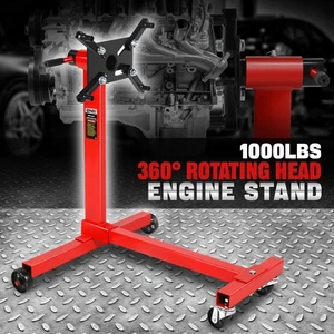 1000lb Foldable Engine Hoist Stand 360 Degree Head Car Motor Auto Repair Jack - Picture 1 of 7