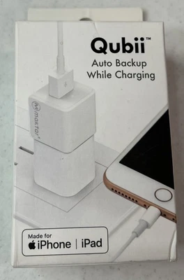 Maktar MKPQ-W Qubii Auto Backup While Charging! USB Apple iPhone iPad New/Sealed - Image 1 of 4
