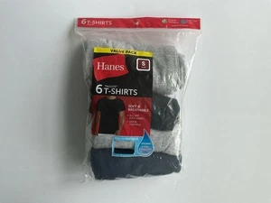 Hanes Men's Tagless T-Shirts - Size Small (34-36), Mixed Colors - Open Box - Picture 1 of 4