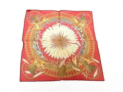 HERMES Amours Carre 40 Scarf - Red Multicolor, 100% Silk, Women's Petit Carre - Image 1 of 4
