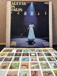 Aretha Franklin - Aretha In Paris - Live at the Olympia Theatre LP 1968 / Inner - Picture 1 of 4