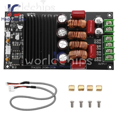 2CH TPA3255 HiFi Amplifier Board 2x300W Stereo Class D Power Amplifier Module - Image 1 of 4