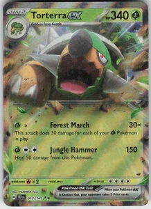 Holo Foil Torterra ex - 012/162 Double Rare SV05: Temporal Forces Near Mint - Picture 1 of 1