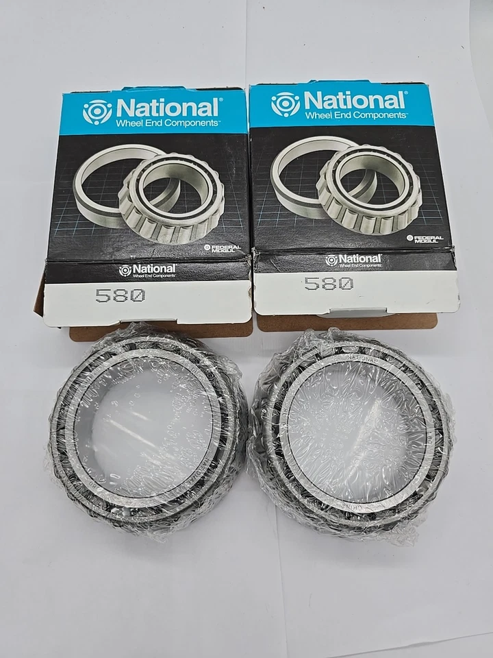 Lote de 2 rodamientos de ruedas National 580 Foto 1 de 4
