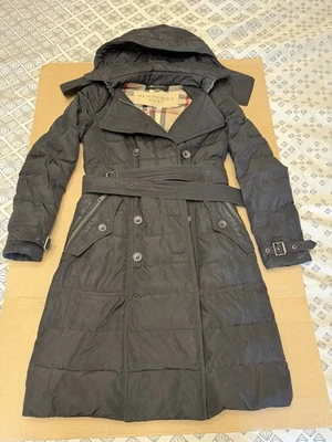 Burberry Puffer Trench Coat In Black Small TP - Image 1 of 4