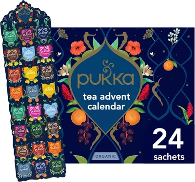 LIPTON TEAS & INFUSIONS Pukka Organic Tea Advent Calendar 2025 24 Bags Xmas Gift Men Women