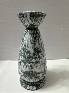 Savoy grün weiß Spritzvase China glasiert 8" hoch MCM - Bild 1 von 9