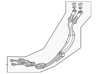 Cambio de cable de cambio de transmisión manual genuino Honda Civic (2017-2020) OE Foto 1 de 4