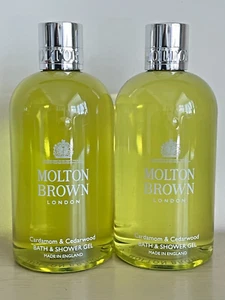 Molton Brown Bath & Shower gel, Cardamom & Cedarwood 2 x 300ml New - Picture 1 of 3