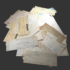 Detroit Terminal Railroad Co. Treasurer Payment Stubs Railroad Ephemera 1920s - Picture 1 of 6