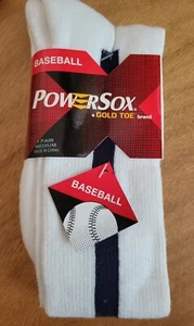 Gold Toe Baseball Power Socks Gold Toe over Calf Men's Socks NEW 2 in 1 Stirrup - Picture 1 of 5