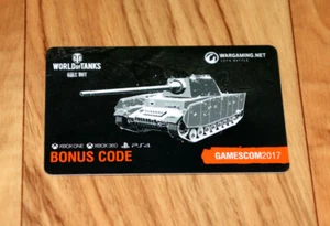 World of Tanks Bonus Code Card Pz.Kpfw B2 740 (f) Gamescom 2017 Xbox One 360 PS4 - Bild 1 von 3