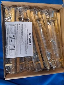Ravinte Brass Finish Door Pulls 30 Count - Picture 1 of 3